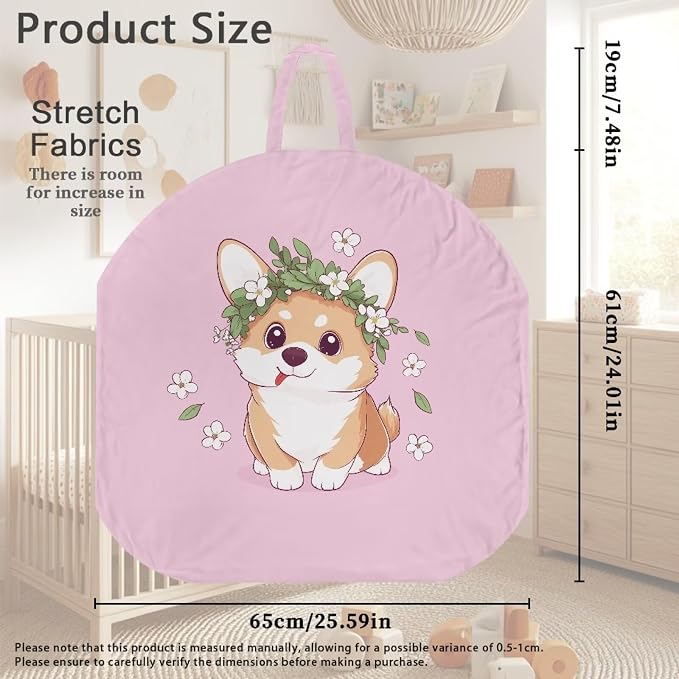 Cute Corgi Nursing Pillow Cover Case Plush Breathable Breastfeeding Pillow Slipcover Fits Nursing Pillow Super Soft Snug Positioners for Baby Boy Baby Girl Feeding Cushion Cover