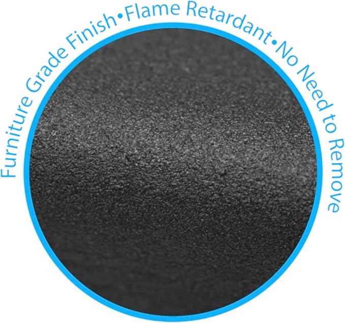Kidkusion Soft Seat Edge Cushion | Made in USA | 80" | Black | Fireplace Safety Cushion | Hearth Pad
