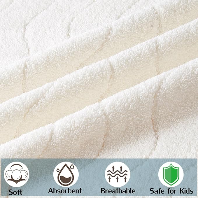 Toddler Towels Hooded Kids Bath Towels 0-6 Years Unisex Toallas para Bebe 2-Pack 27.5"X55" Thick Ultra Absorbent Soft Baby Towels with Hood Beach Towel Bathrobe for Children, Infant, Newborn