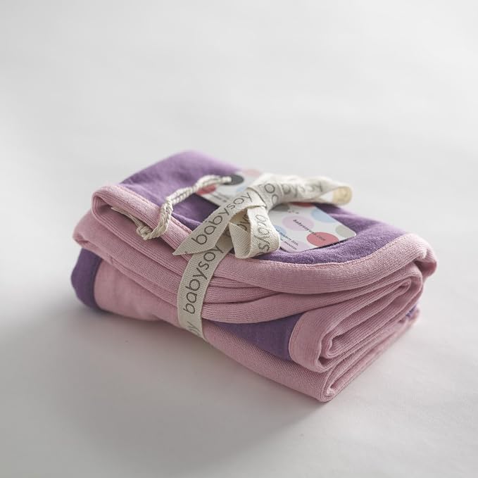 Babysoy Burpie Set (Eggplant/Petal)