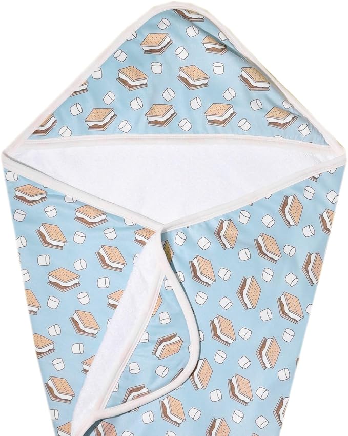 Copper Pearl Hooded Bath Towels Premium Knit/Terry Cloth Baby Towels with Hood, Pockets, and Cool Designs - Great to Gift and Make Bath Time Fun - Baby Bath Towel, S'Mores