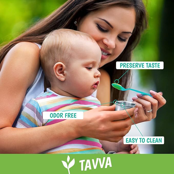 TAVVA Stainless Steel Snack Containers for Kids [12oz/ 7oz/ 3oz] - Leakproof with Silicone Lids, Lunch Box for Kids, Metal Lunchbox for School, Office, Home Food Storage, Dishwasher & Freezer Safe