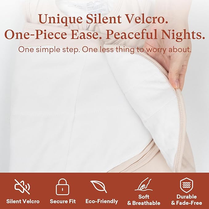 1.0 TOG Swaddle Sleep Sack, Adjustable Wearable Blanket for Infants and Newborns 0-3 Months, Perfect for New Moms, X-Small