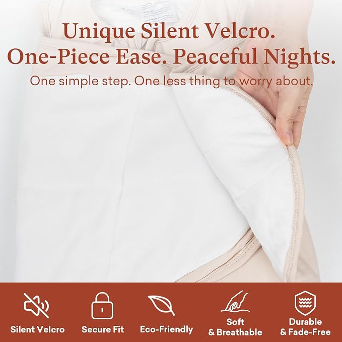 1.0 TOG Swaddle Sleep Sack, Adjustable Wearable Blanket for Babies 6-15 Months, Perfect for New Moms, Medium