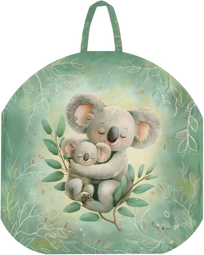 Cute Koala Boy Girl Gender Neutral Nursing Pillow Cover Baby Breastfeeding Slipcover Infant Newborn Nursery Bottle Pillowcase Feeding Cushion Cover (Pillow NOT Included)