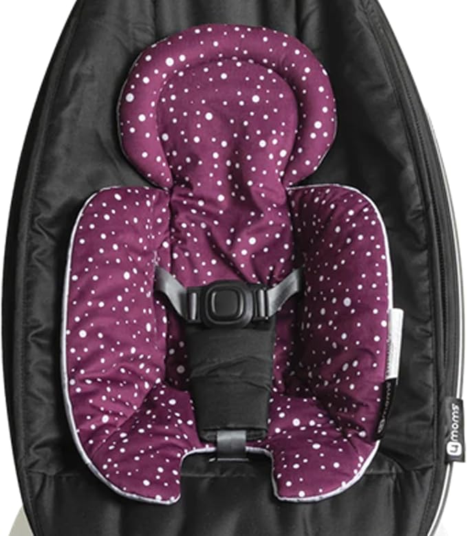 4moms RockaRoo and MamaRoo Infant Insert, Machine Washable, Soft, Plush Fabric, Reversible Design, Maroon