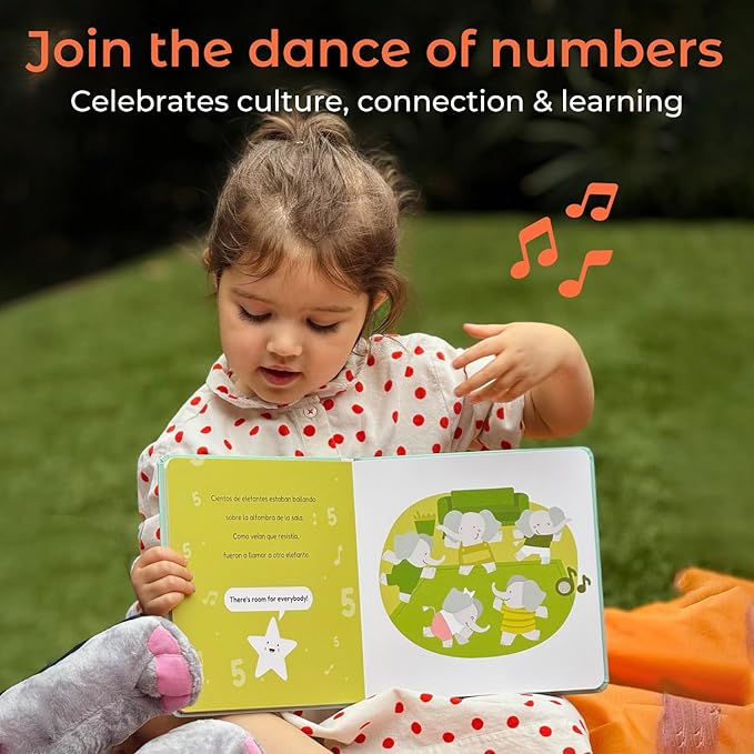Cali's Books Spanish Count - Nursery Rhymes Sound Book for Babies and Toddlers 1-3, Baby Book with Songs for Kids, Educational Song Learning Toys, Libros en Espanol para ninos (Contemos)