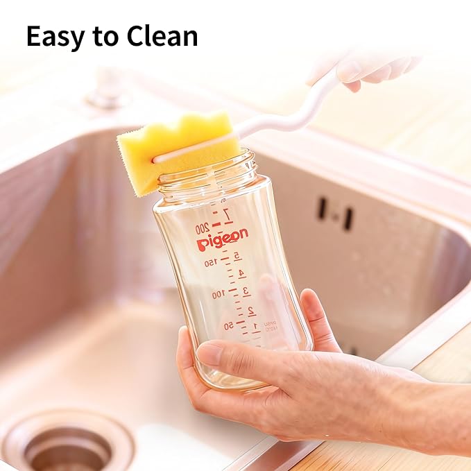 Pigeon PPSU Baby Bottle Replacement Body ??5.4 oz/160 ml, Wide Neck, Heat-Resistant, Drop-Proof, Durable, Easy to Clean, Perfect for Newborns, 1 Pack