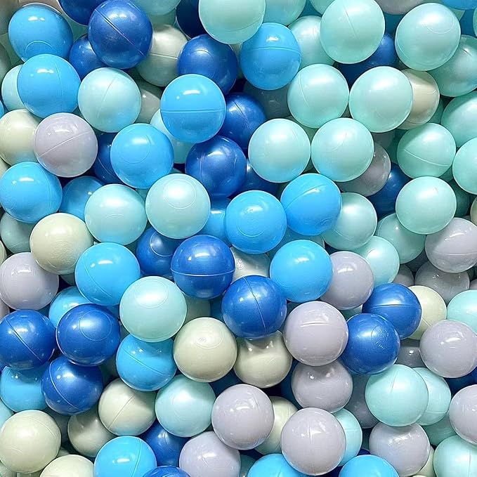 200/500/1000/2000 Count Soft Plastic Ball Pits Balls Colorful Play Pits Balls for Pet Dogs Ball Pits 2.2" Large Phthalate Free Bpa Free Balls for Toddlers 1-3 Baby Kids