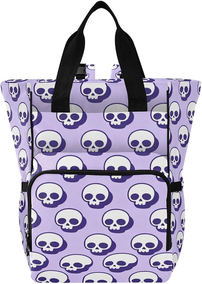 Skulls Dark Shadow Diaper Bag Large Cap Insul Mom Dad