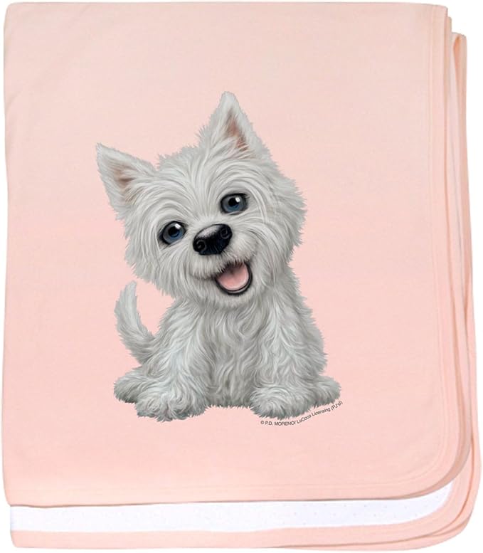 CafePress PD Moreno's West Highland Terrier Baby Blanket, Super Soft Newborn Swaddle