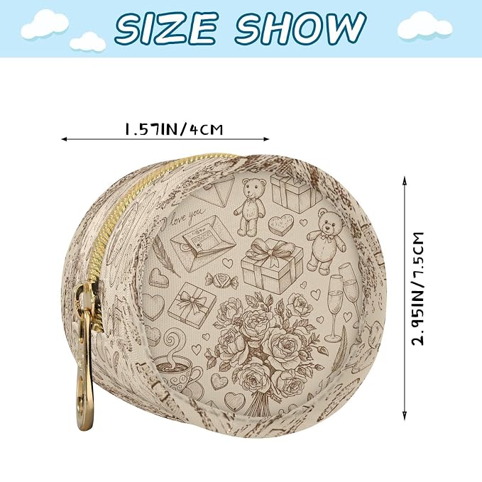 Valentine's Day Portable Baby Pacifier Holder Case with Clip for Stroller Diaper Bag Travel A23010403