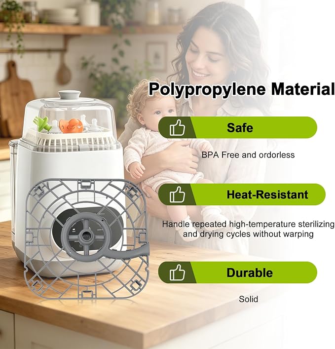 Bottom Tray Replacement Compatible with Momcozy KleanPal Pro Bottle Washer, Replacement Base Rack for Grownsy EaseClean, Papablic & MOMFANN EasePure Bottle Washer Pro, PP, BPA Free