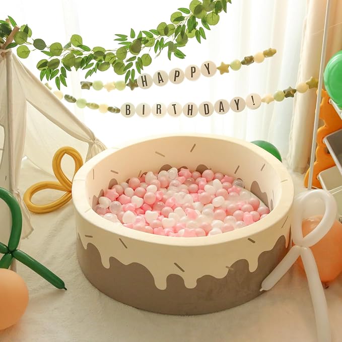 TRENDPLAY Ball Pit Balls Star and Heart Shapes for Toddlers - 50 100 200 500 Count Plastic Balls for Ball Pit Fun and Play
