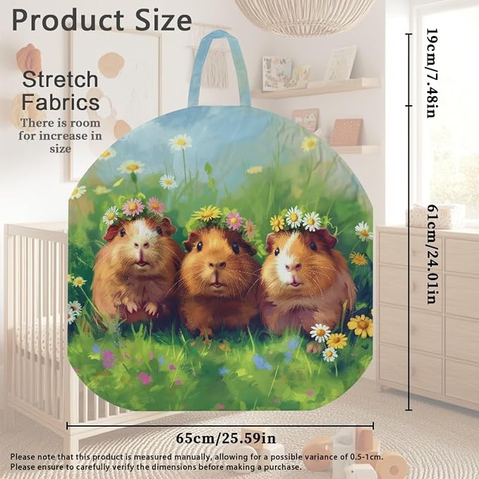 Cute Guinea Pig Nursing Pillow Cover for Breastfeeding Pillows Breastfeeding Pillow Slipcovers for Baby Boys & Girls Ultra Soft Infant Nursing Pillowcase Pillow Case for Newborn