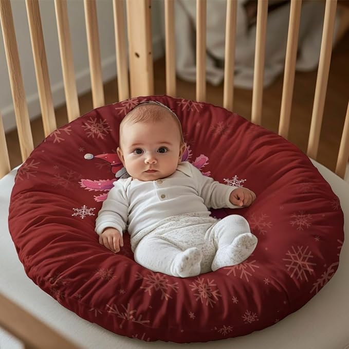 Christmas Axolotl Breastfeeding Pillow Cover Nursing Pillow Cover Pillow Slipcover Detachable Nursing Pillow Protective Cas Baby Feeding Supplies Soft and Cozy Cover