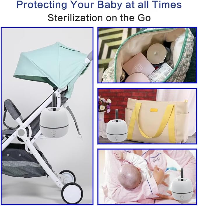 UV Pacifier Case On The Go Portable UV Pacifier Cleaner ??Compact Design for Home and Travel, Easy to Keep Baby Items Clean