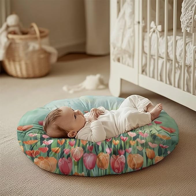Artistic Cat Nursing Pillow Cover Breathable Breastfeeding Pillow Slipcover Fits Nursing Pillow Super Soft Snug Positioners for Baby Boy Baby Girl Support for Breastfeeding Bottle Feeding