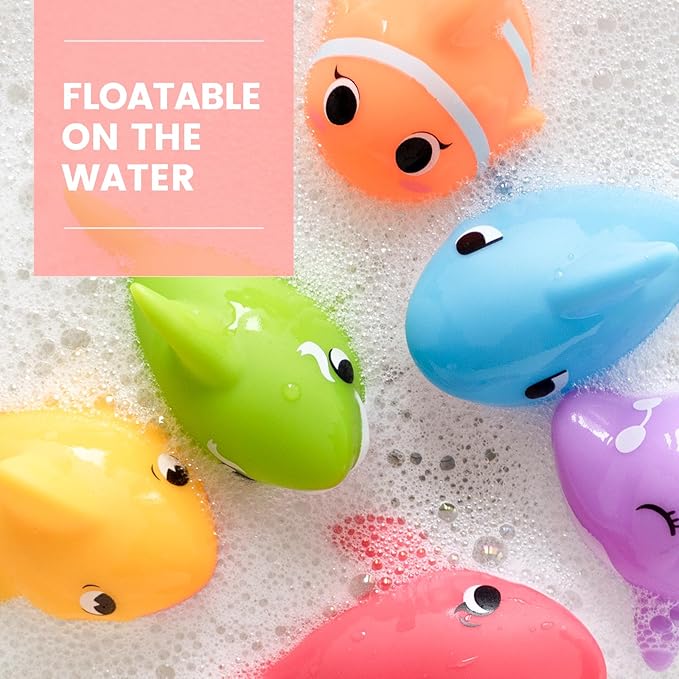 Hely Cancy Bath Toys for Kids - No Hole Baby Toys for 1 Year Old Infant Boys Girls, Shower Water Pool Toys