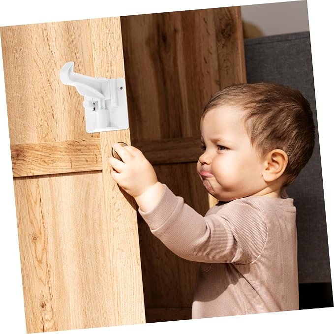 CHILDWEET 12pcs Invisible Childproof Cabinet Door Locks Magnetic Locks Easy to Use for Boys and Girls Safety and Childproofing