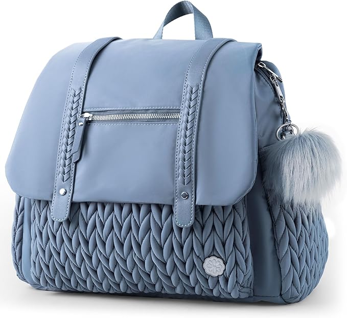 Diaper Bag BackPack Large Capacity Travel Mommy Bag Waterproof and Stylish with Changing Pad Baby Bag for Women and Girls