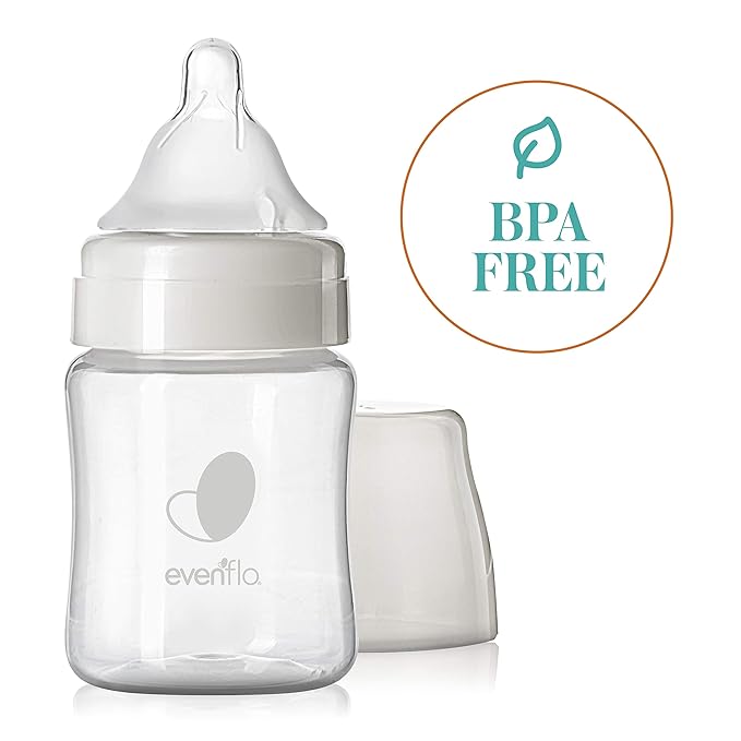 Evenflo Feeding Balance Plus Wide Neck Baby Bottle | Proflo Venting Technology | For Newborn and Infant | BPA Free | 5 Ounce, Pack of 18