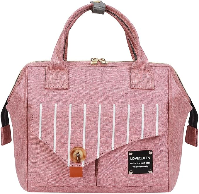 Diaper Bag Backpack- Baby Waterproof Multi-Function Mini Smart Diaper Bag Backpack With Insulation Pocket Baby Messenger for Outdoor & Working Mothers, Small Size (Pink)