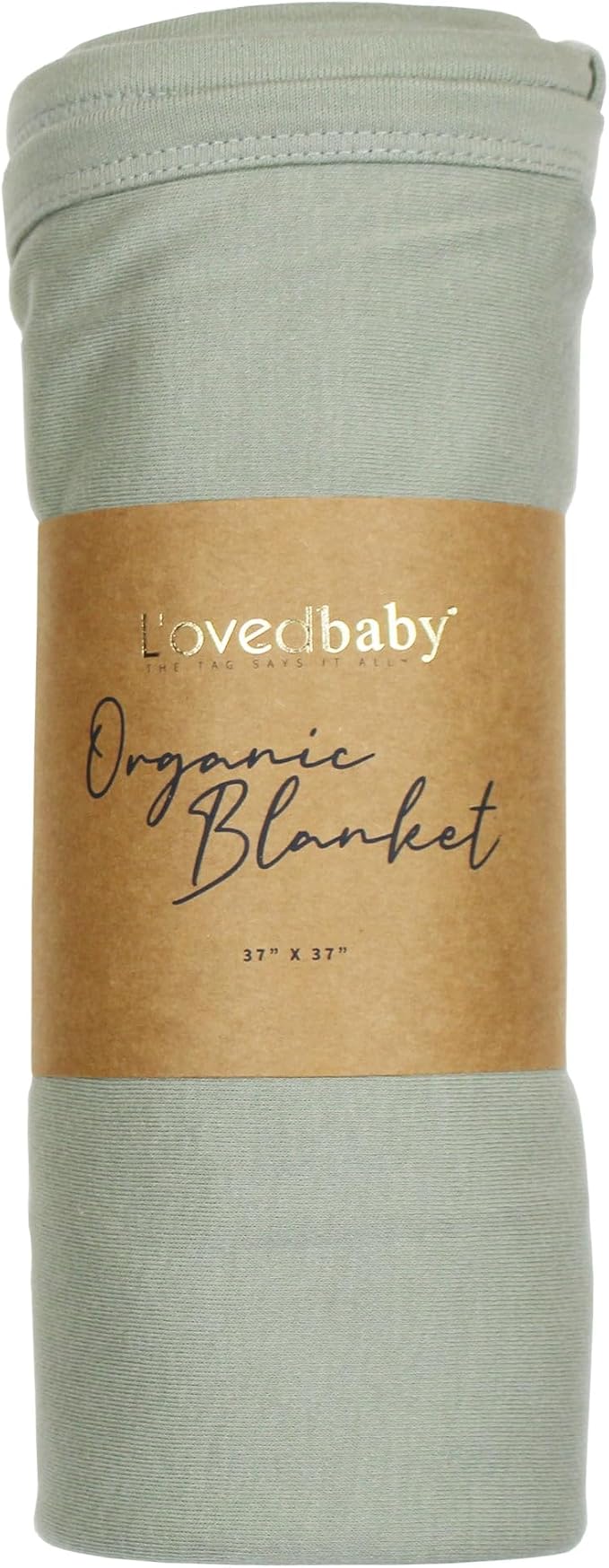 L'ovedbaby Unisex Baby Organic Cotton Swaddle Blanket, GOTS Certified, 37" x 37" Super Soft & Hypoallergenic