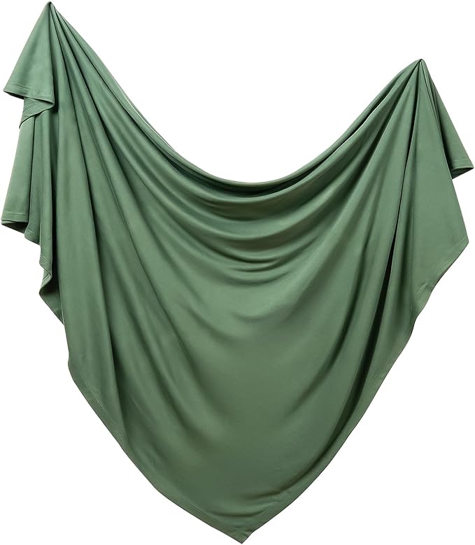 PurComfy Supersoft Swaddle Blanket, Premium Bamboo Viscose Baby swaddling Blankets for Newborns, Lightweight & Breathable Swaddle Blankets for Boys and Girls, 47??x 47?? Neutral Baby Essentials
