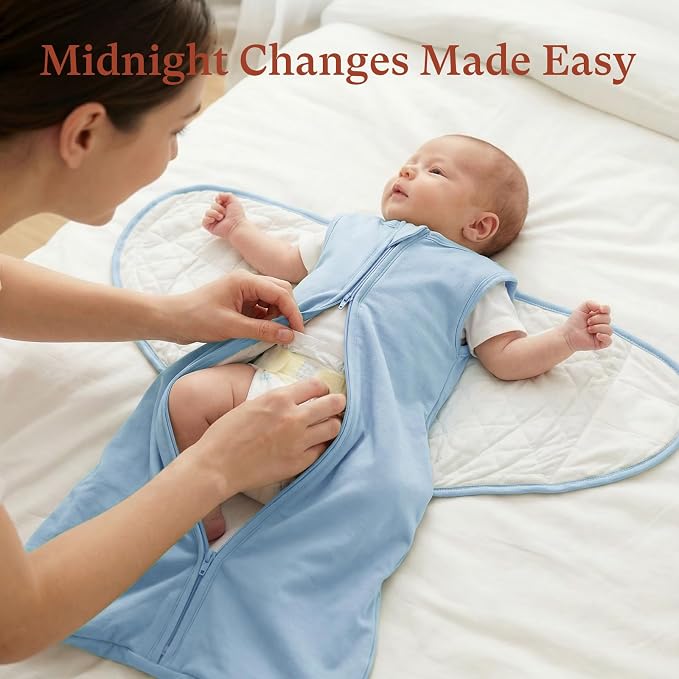 1.0 TOG Swaddle Sleep Sack, Adjustable Wearable Blanket for Infants and Newborns 0-3 Months, Perfect for New Moms, X-Small
