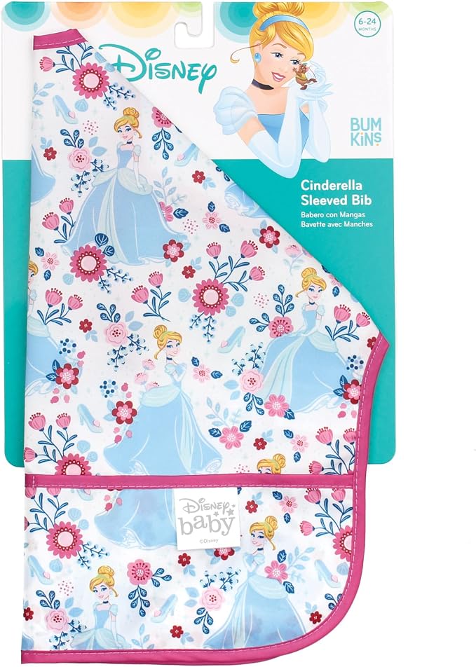 Bumkins Sleeved Bib for Girl or Boy, Baby and Toddler for 6-24 Mos