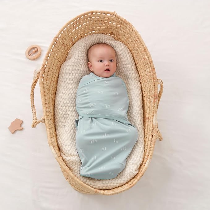 insular Baby Swaddle Wrap, Swaddle Blanket for Newborn and Infant, Adjustable Swaddling Set for Boy and Girl, Soft Cotton Baby Sleep Sack 3 Pack, Snail&Hedgehog, Small(0-3 Month)