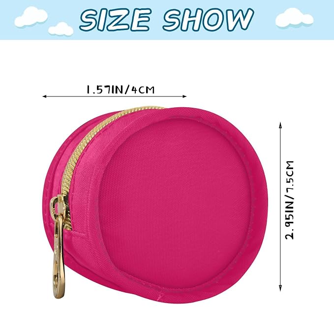 Neon Raspberry Red Pacifier Holder Case Newborn Pacifier Storage Pouch for Boys Girls Easy Attach to Diaper Bag Portable Baby Essentials Container