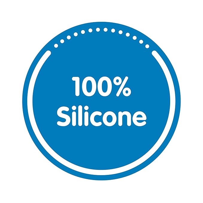 Dr. Brown's Options+ Narrow Glass Bottle Sleeve, 100% Silicone, Blue, BPA-Free, 8 oz, 1-Pack