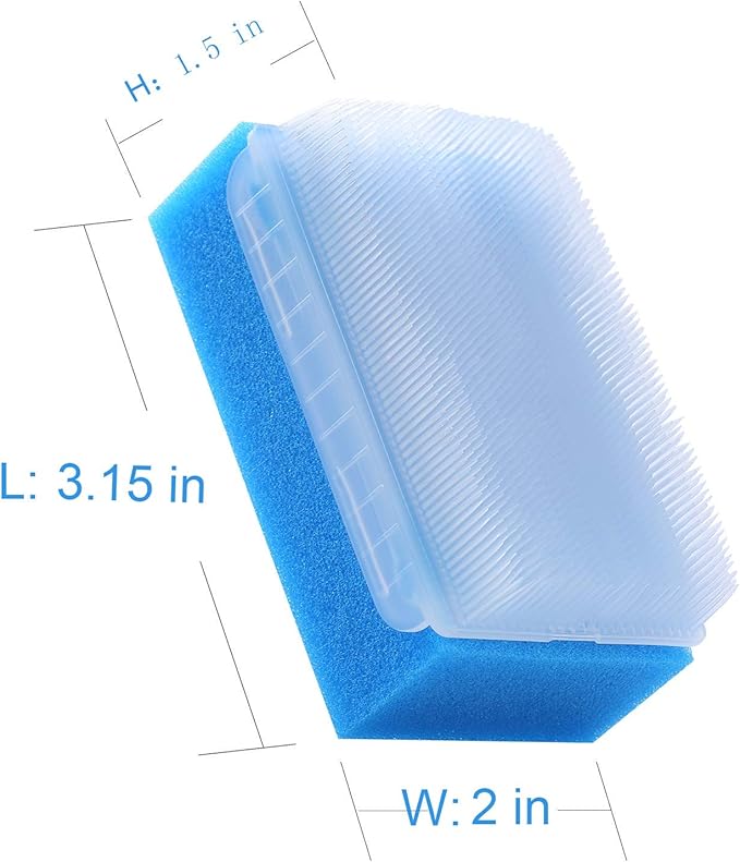 （6 PCS Baby Bath Time Sponge Brush- Body, Hair, and Scalp Cleaning - Gentle on Infant, Toddler Sensitive Skin - Great Sensory Feel.