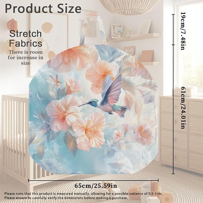 Hummingbird Nursing Pillow Cover Case Plush Breathable Breastfeeding Pillow Slipcover Fits Nursing Pillow Super Soft Snug Positioners for Baby Boy Baby Girl Nursing Covers