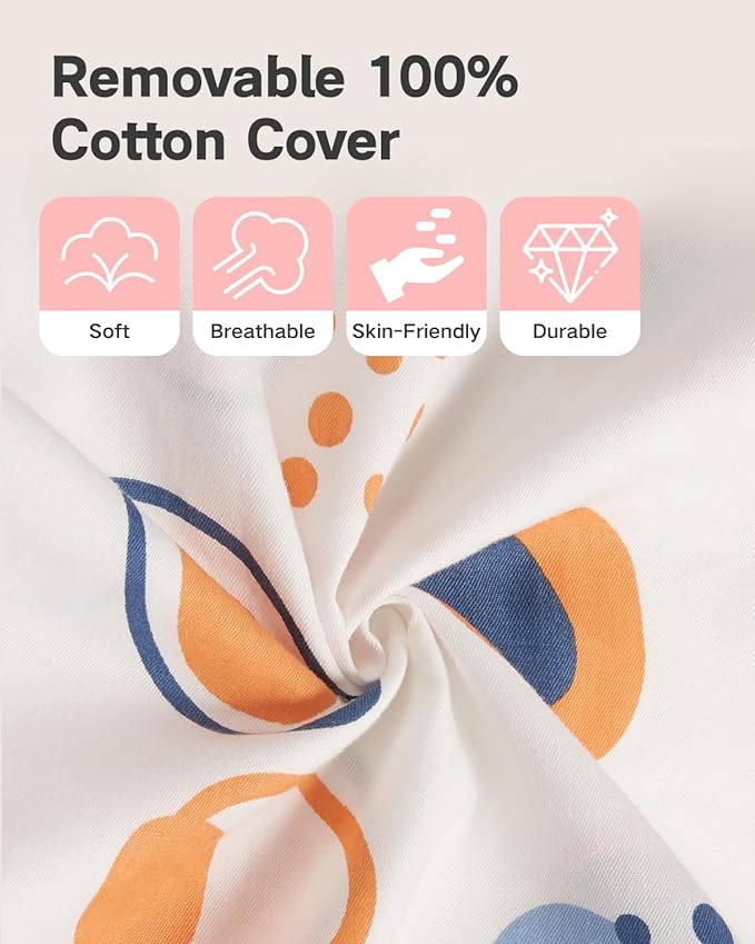 Nursing Pillow for Breastfeeding & Bottle Feeding ?“Breastfeeding Pillow with Adjustable Waist Strap, Feeding Pillow for Tummy Time,Removable Cotton Cover for Mom & Baby Comfort (Polka)