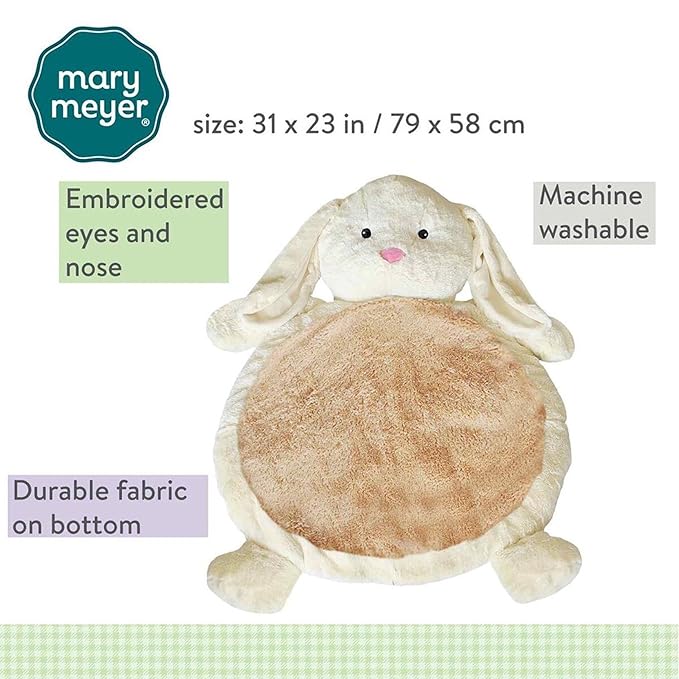 Mary Meyer Bestever Baby Mat, Cream Bunny