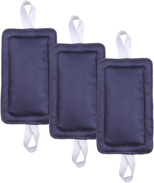 Door Silencer Door Jammer Door Closer Cushion Nursery Door Silencer Door Latch Cover 3 Pack for Noise Reducing Quiet Doors Baby Toddler Safety 3.25 x 5.5 Inch (New Navy Blue)