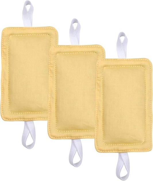 Door Silencer Door Jammer Door Closer Cushion Nursery Door Silencer Door Latch Cover 3 Pack for Noise Reducing Quiet Doors Baby Toddler Safety 3.25 x 5.5 Inch (New Yellow)