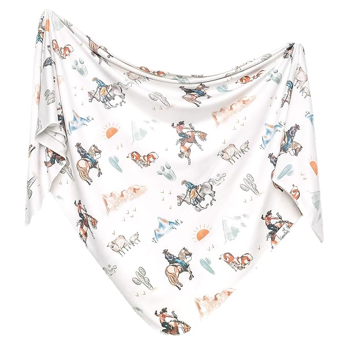 Copper Pearl Large Premium Knit Baby Swaddle Receiving Blanket Boone