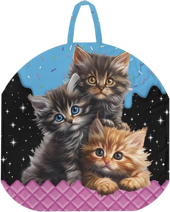 Cute Kitten Nursing Pillow Cover Breastfeeding Pillow Slipcover for Baby Boys & Girls Nursing Pillow Case for Newborn Soft Fabric Fits Snug On Infant Pillow Not Included