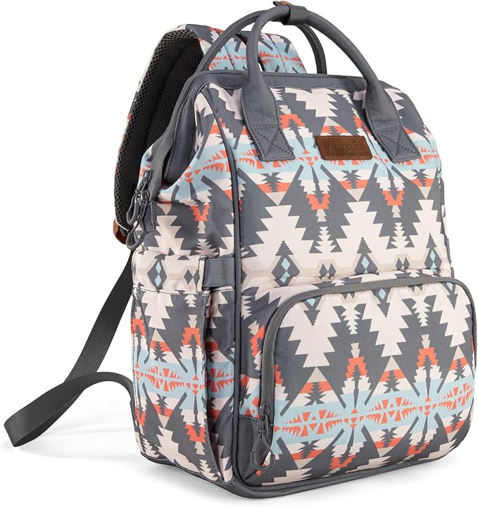 Wrangler Callie Diaper Bag Backpack with Stroller Straps Multifunction Baby Travel Bag WG2210-9110GY
