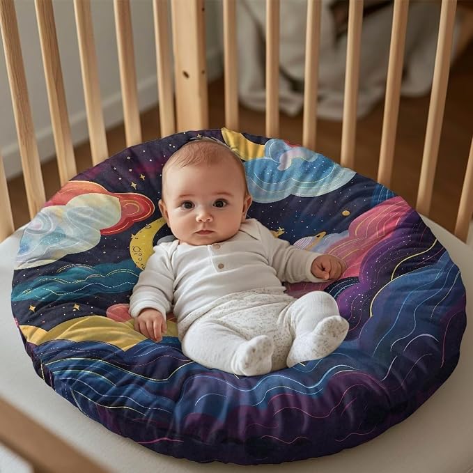 Astronaut Pillow Cover Kawaii Breastfeeding Cover Ultra Soft & Breathable Unisex Nursing Pillow Slipcovers Machine Wash & Quick-Dry Feeding Cushion Cover Newborn Gift