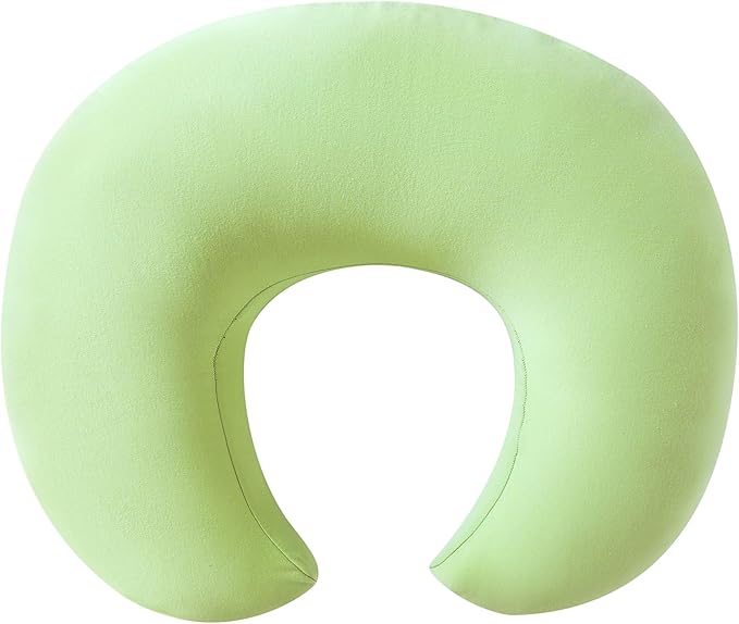 Nursing Pillow, Plus Size Breastfeeding Pillow Original Support for Baby Boys Girls Breastfeeding Essentials, with Removable Soft Cotton Cover (Light Green, Large (25.59*20.08*6.30 Inches))