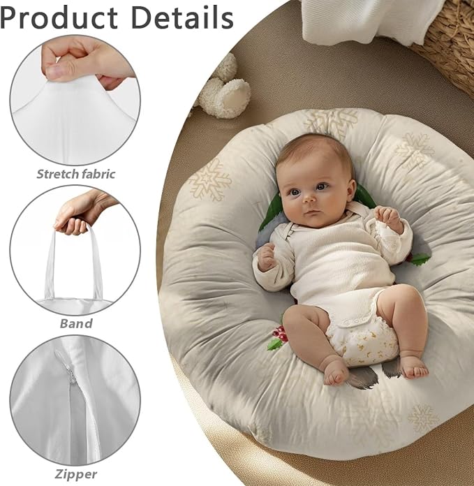Christmas Tree Sloth Breastfeeding Pillow Cover Nursing Pillow Cover Pillow Slipcover Detachable Nursing Pillow Protective Cas Baby Feeding Supplies Soft and Cozy Cover