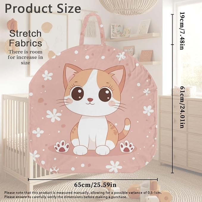 Cute Kitten Pillow Covers for Breastfeeding Pillow Soft and Stretchy Breastfeeding Pillow Covers for Breastfeeding Mom,Cozy Nursing Slipcover for Boys and Girls Pillowcase