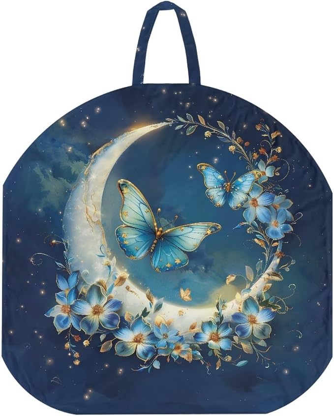 Butterfly Moon Boy Girl Gender Neutral Nursing Pillow Cover Baby Breastfeeding Slipcover Infant Newborn Nursery Bottle Pillowcase Feeding Cushion Cover (Pillow NOT Included)