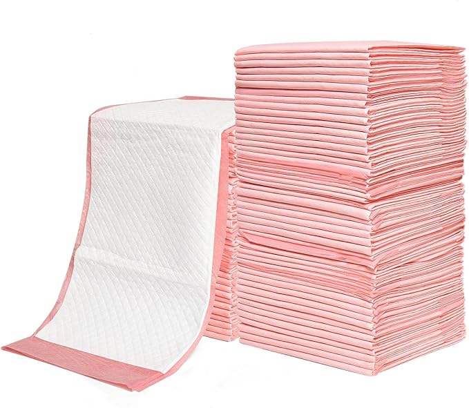 Rocinha Disposable Changing Pads for Baby 24 Inches x 17 Inches Disposable Underpads Waterproof Diaper Changing Pad Breathable Underpads Bed Table Protector Mat Changing Pad Liner