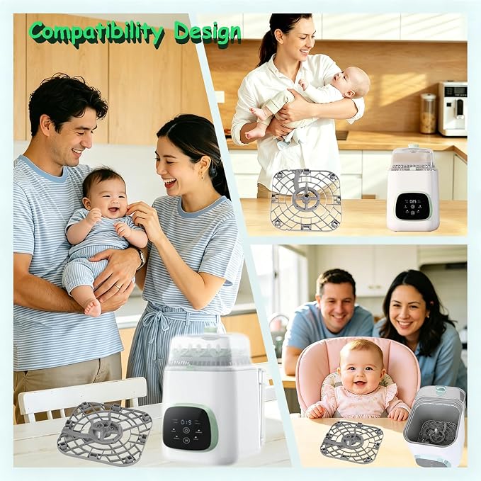 Replacement Bottom Tray for Momcozy KleanPal Pro BS03, Base Tray Lower Rack, BPA-Free Heat-Resistant Durable, Easy Install Baby Bottle Washer Spare Part
